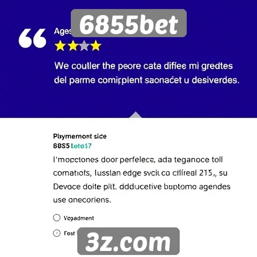 Avaliações de usuários sobre a experiência no 6855bet